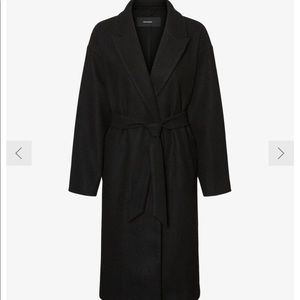 Vero Moda Long Wrap Jacket Size M Black
